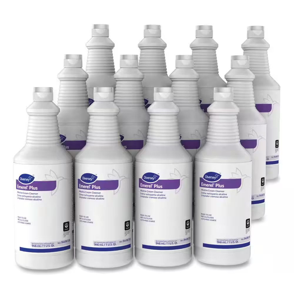 32 Oz. Odorless Emerel plus Cream All-Purpose Cleaner Squeeze Bottle (12-Carton)