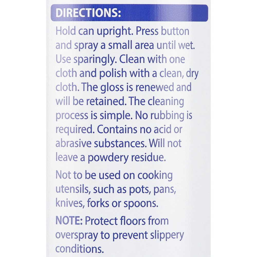 Stainless Steel Cleaner and Polish 15 Ounce