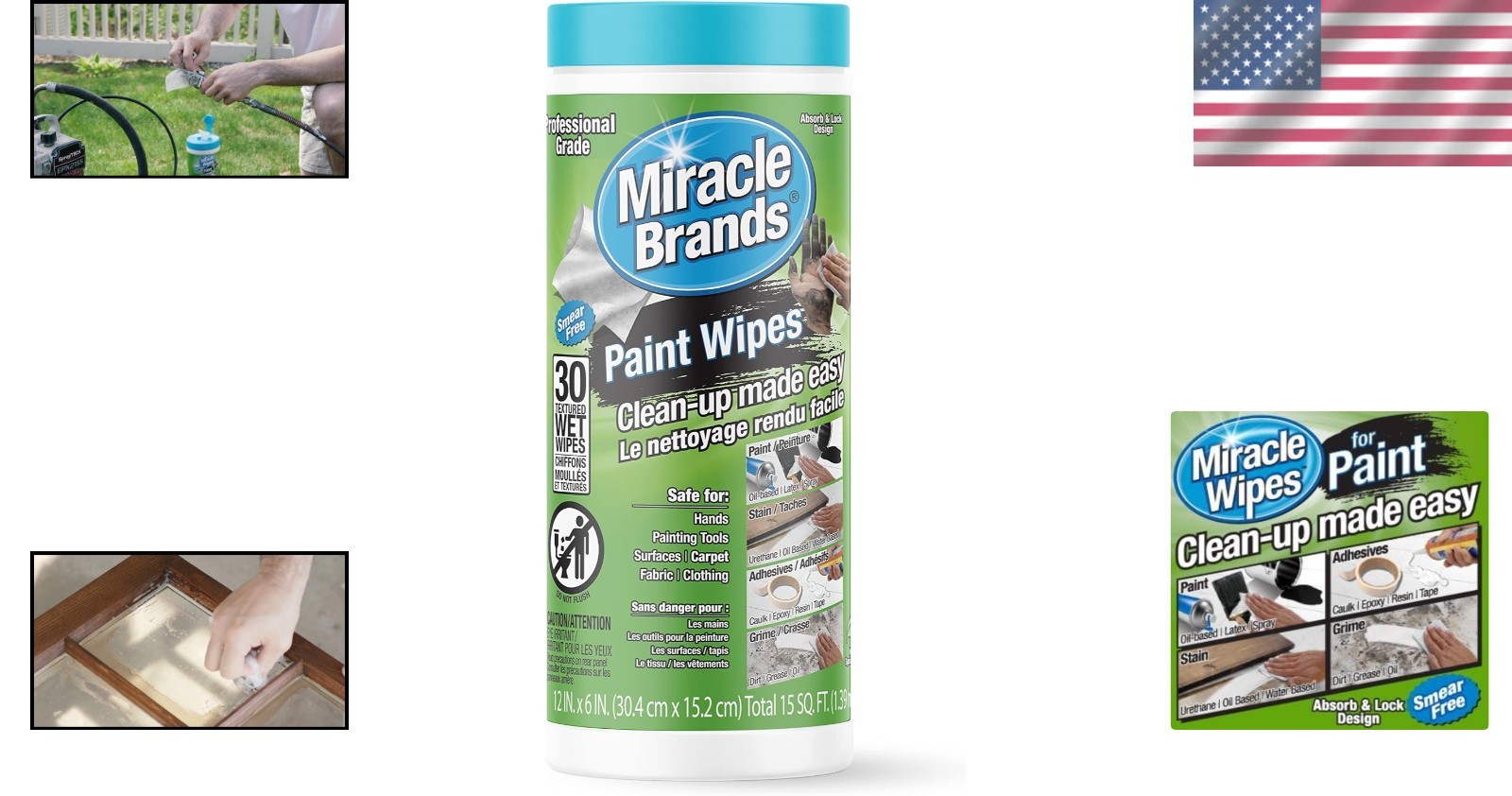 Multi Surface Cleaning Wipes 30 Count Easy Cleanup for Paint and Epoxy