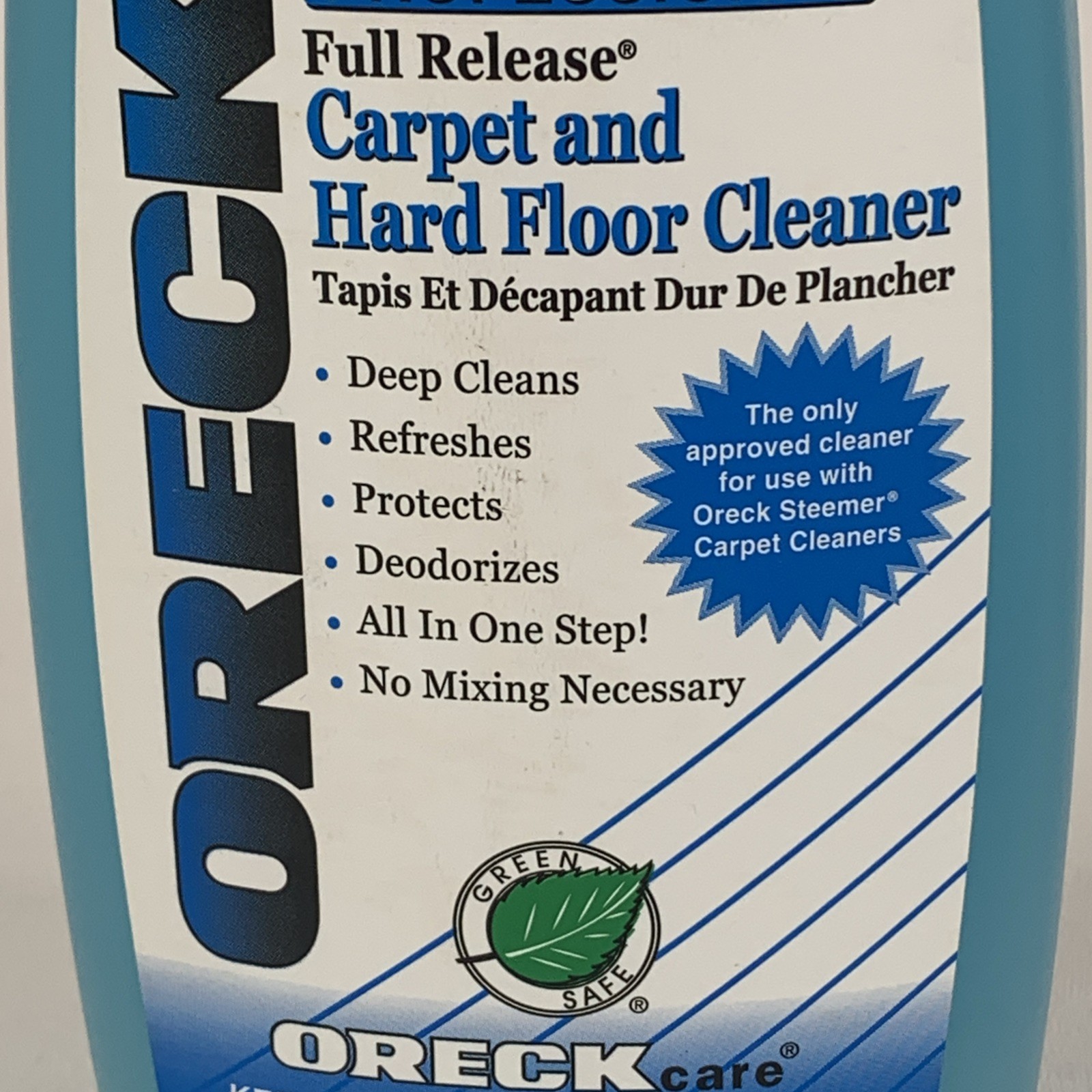 Oreck Professional Full Release Carpet & Hard Floor Cleaner 16 fl oz Steemer New