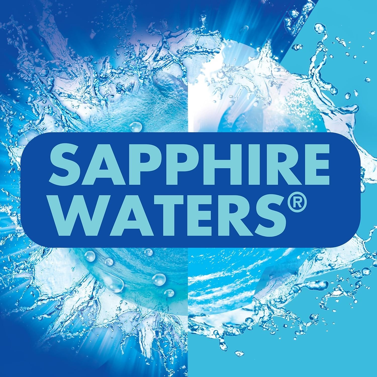 4-in-1 Toilet Cleaner Rim Hanger in Sapphire Waters – Freshens Up to 4 Weeks