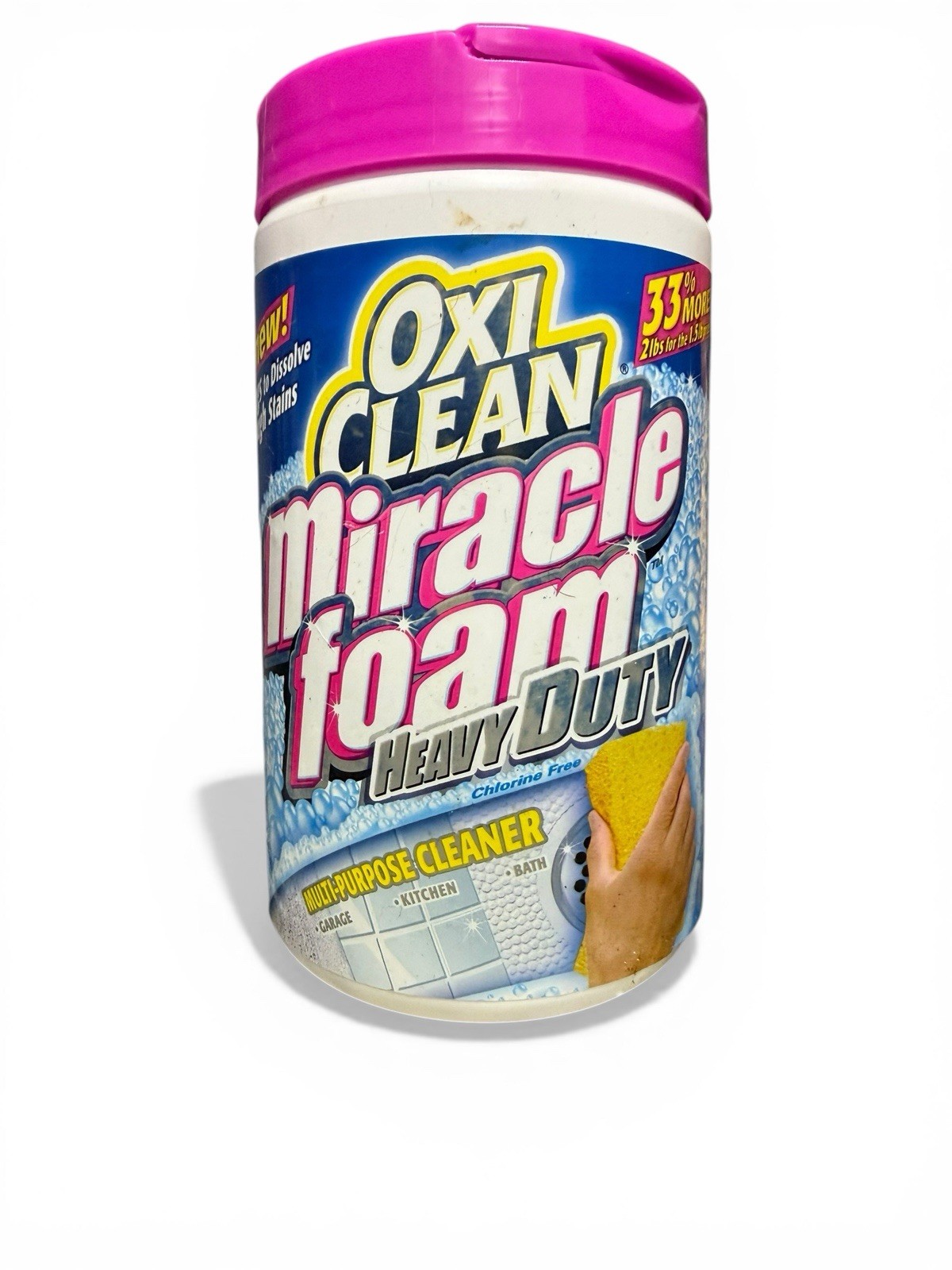 Oxi Clean Miracle Foam Power Cleaner Chlorine Free Stain Dissolving – Discont’d