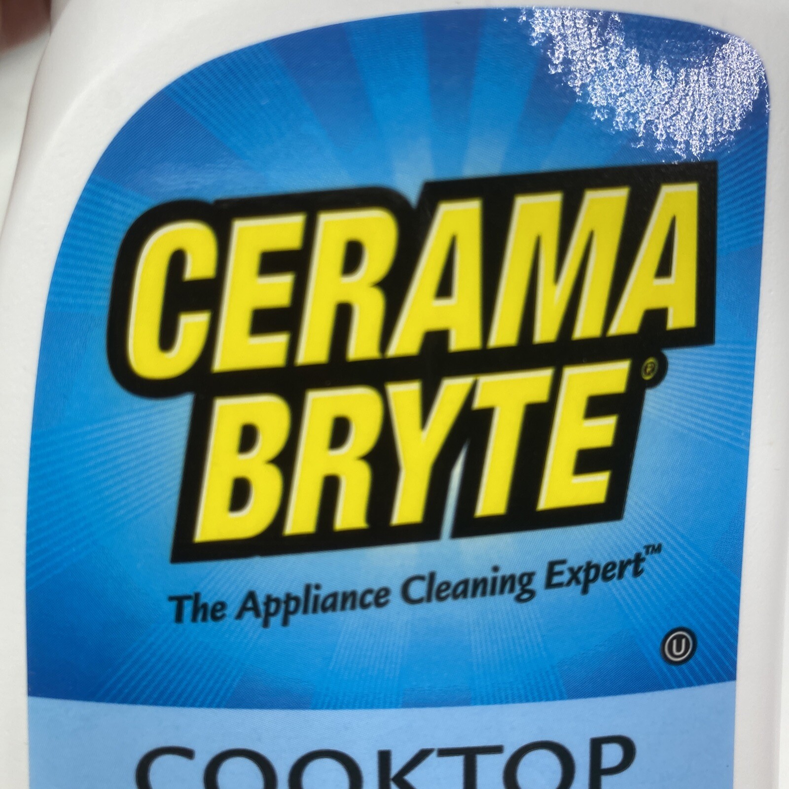 Cerama Bryte Ceramic Cooktop Cleaner 18oz Bottle Removes Tough Stains