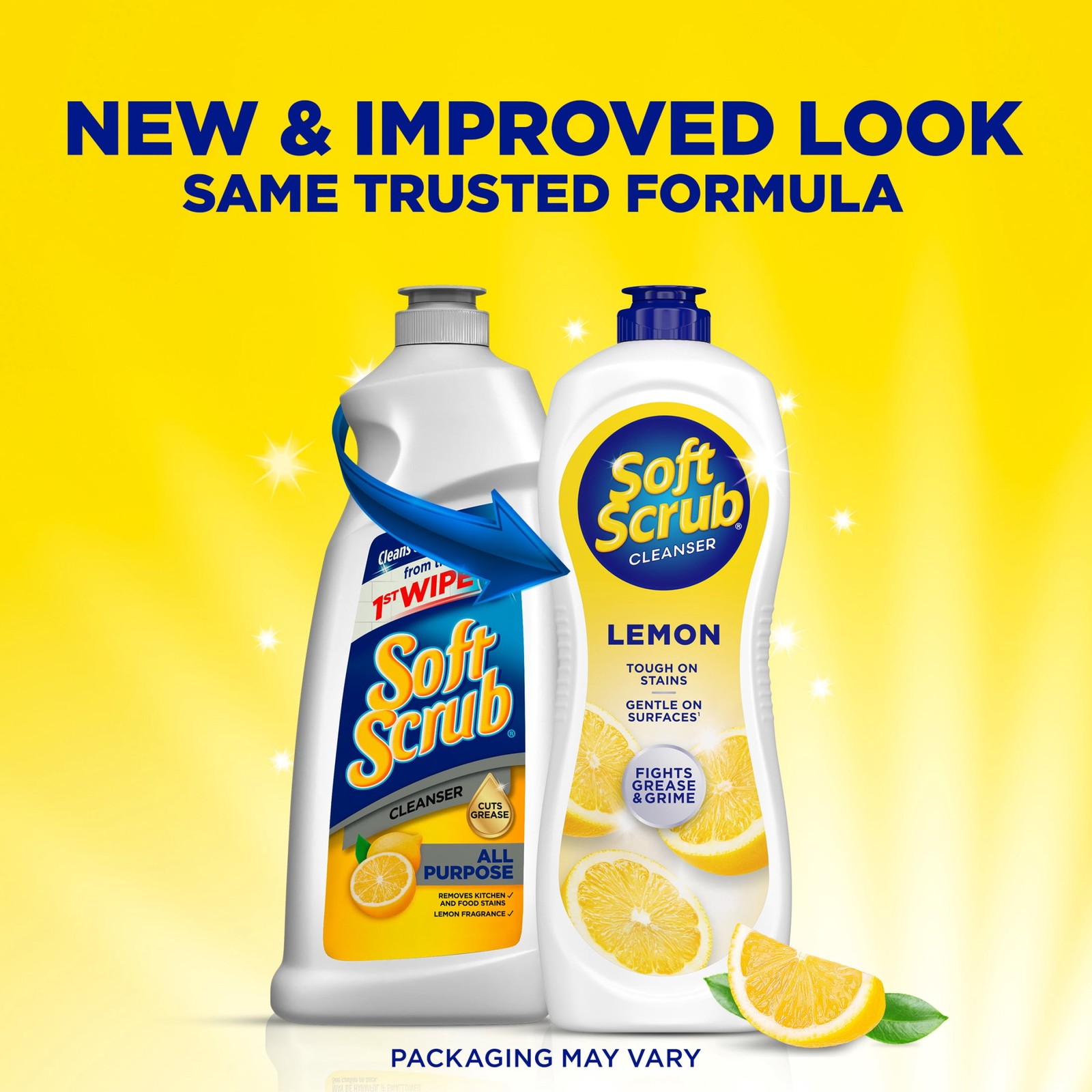 Soft Scrub All Purpose Surface Cleanser, Lemon, 24 Fluid Ounces