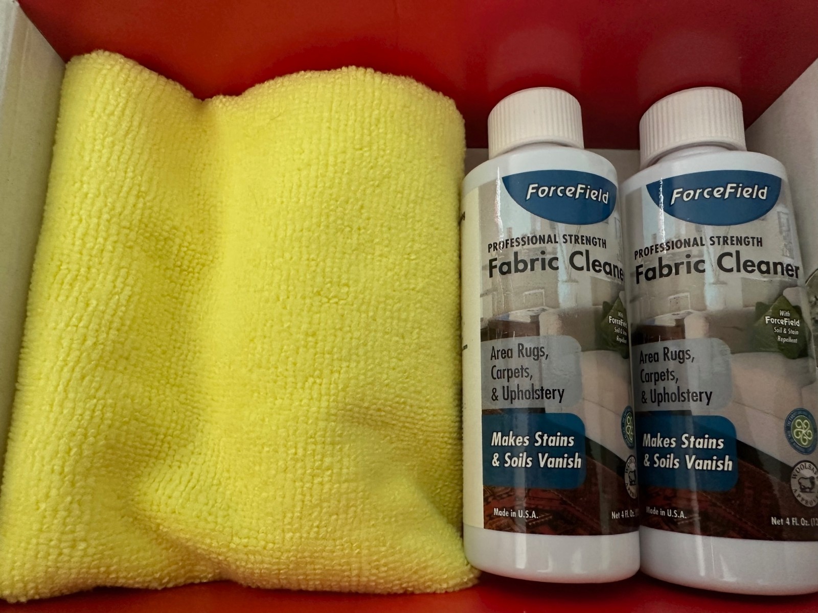 ForceField Professional Strength Fabric Cleaner Stain Remover – Two 4oz Bottles