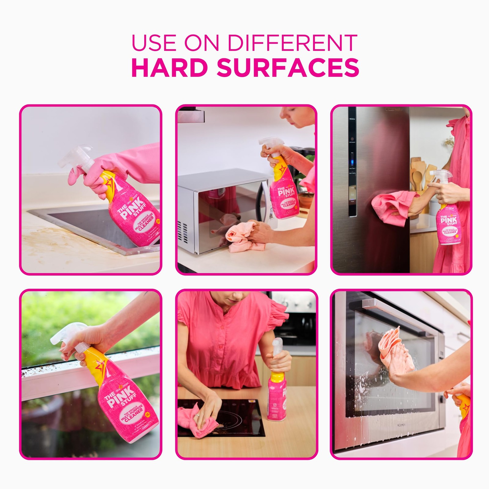The Pink Stuff Miracle Multi-Purpose Cleaner Spray, 30 fl oz Now 20% More! Powe