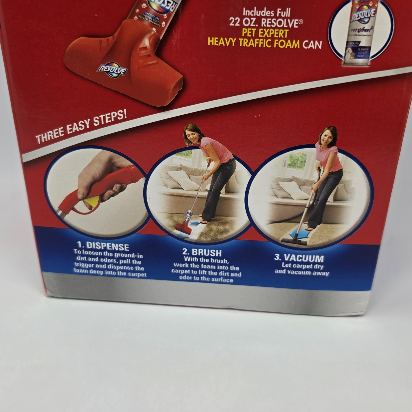 NEW Resolve Easy Clean Pet Expert Brushing Kit Heavy Traffic Carpet Cleaning