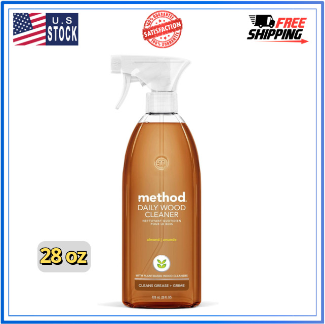 Method Daily Wood Cleaner, Almond, 28 oz Spray Bottles, (1 Pack)