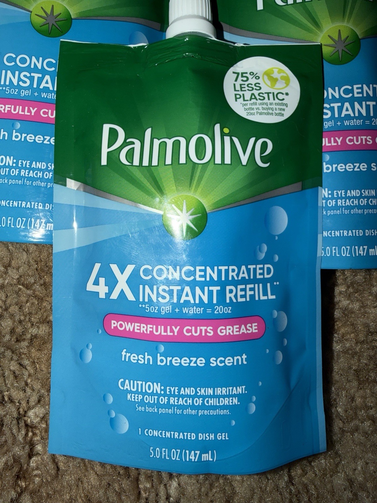 Palmolive 4x Concentrated Instant Refill Pouches Lot Of 5