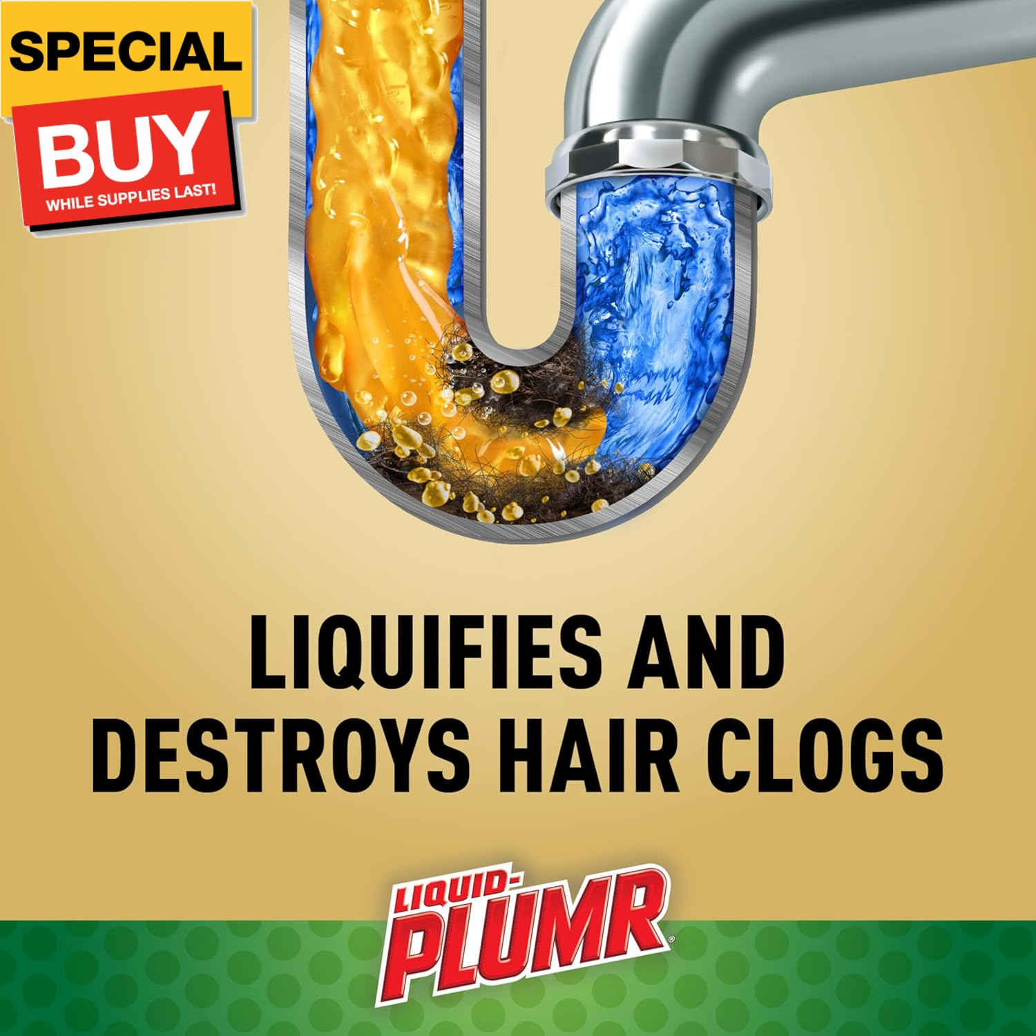 Pro-Strength Hair Eliminator Gel Clog Remover, Hair Clog Remover and Drain Opene