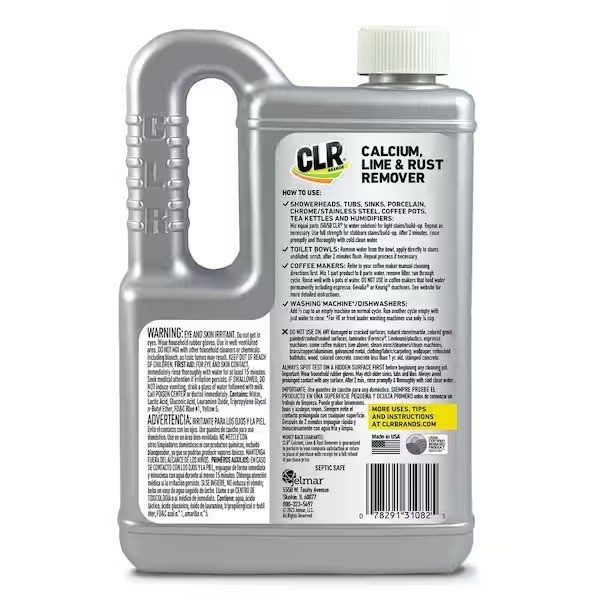 CLR 28 fl. oz. Calcium Lime Rust Remover Concentrated Multi-Purpose, Scent Free