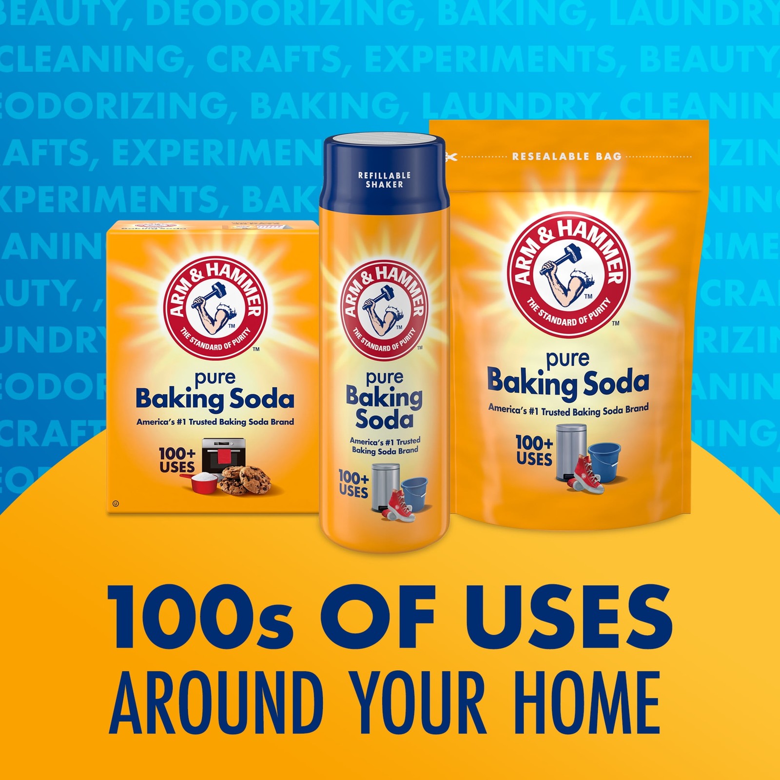 Pure Baking Soda 10.8 lb Bag for Baking, Cleaning, Deodorizing & Pool Use