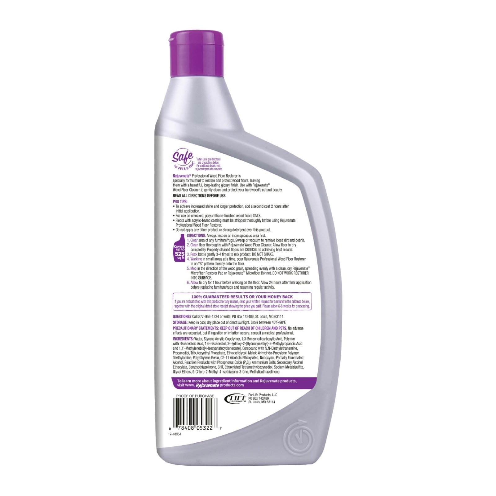 Wood Floor Restorer 32oz – Fills Scratches, Shines & Protects Hardwood Flooring