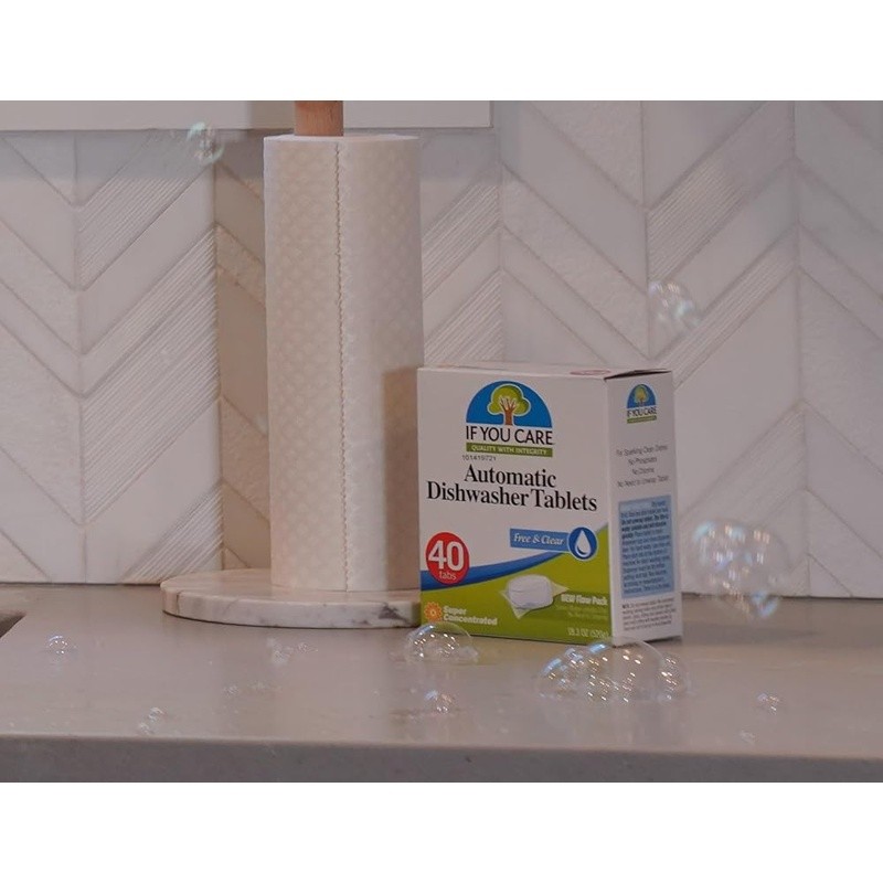 Eco-Friendly Dishwasher Tablets Non-Toxic Powerful Cleaning Biodegradable PVA US