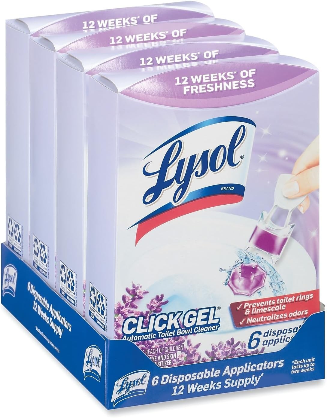 Toilet Bowl Cleaners – 12 Pack, Automatic Tank Tablets for Deodorizing & Descali