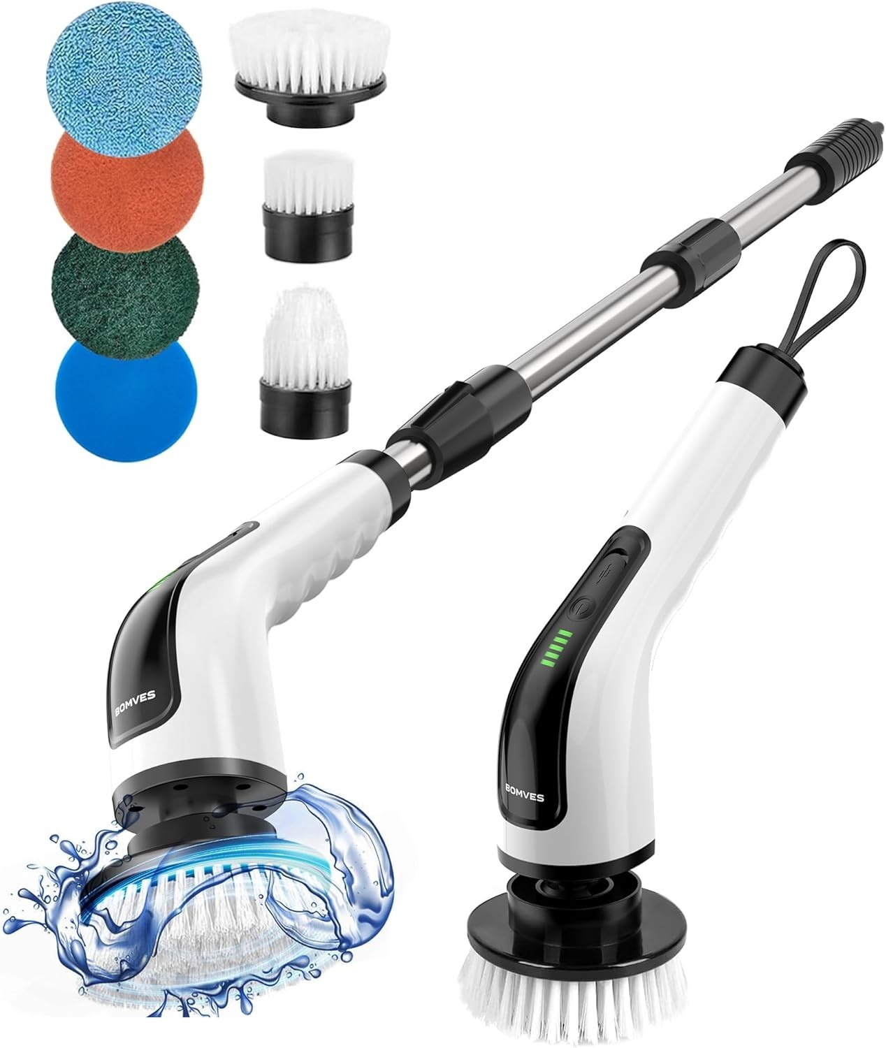 Electric Spin Scrubber, Cordless Cleaning Brush Scrubber for Home, 8 …….