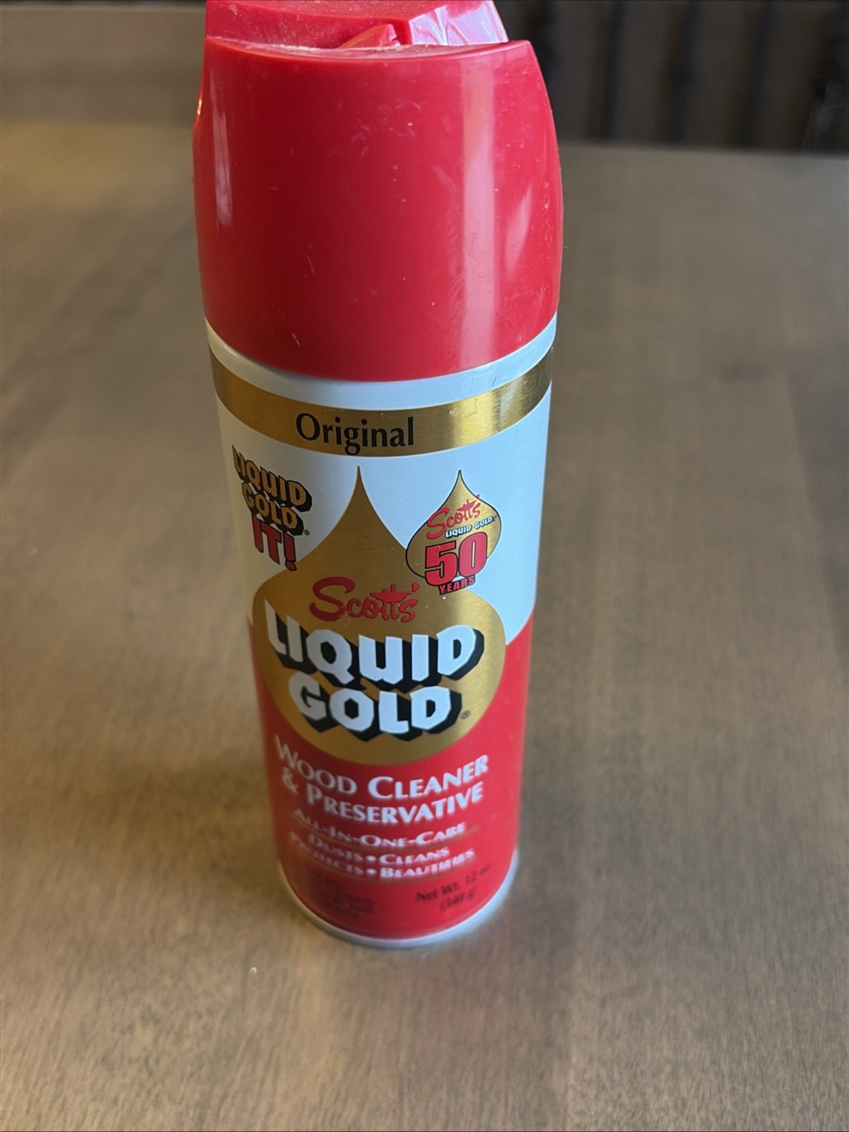 Scott’s Liquid Gold Wood Cleaner and Preservative Almond Scent 12 Oz 90% Full