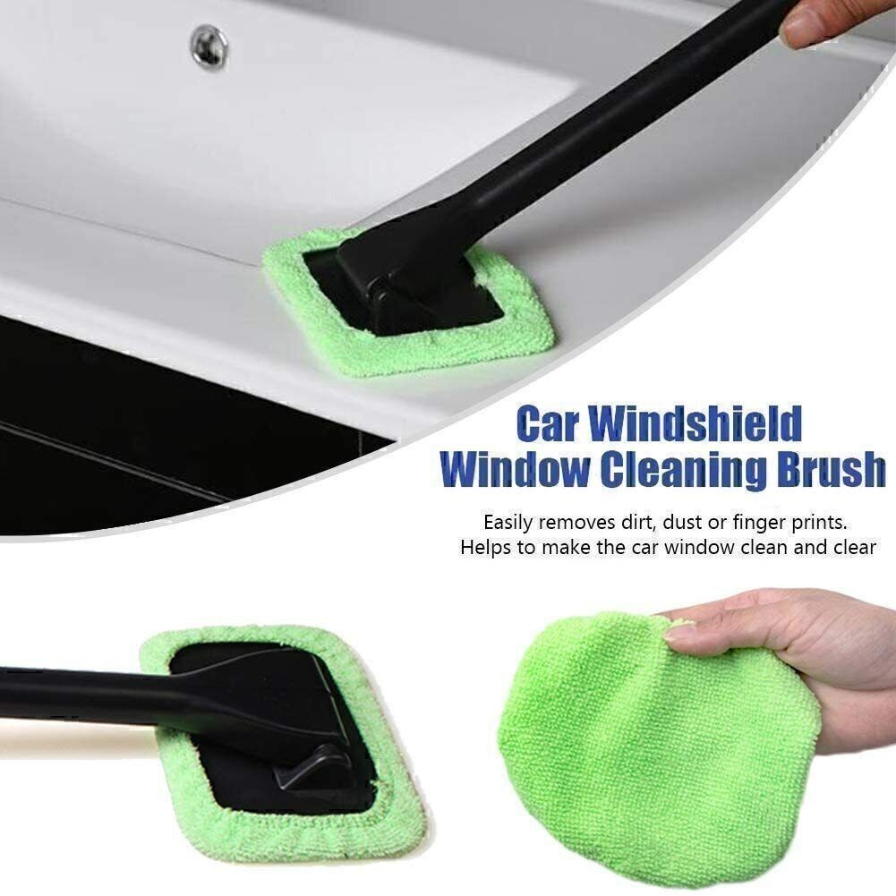 3 Pack Microfiber Car Wiper Cleaner Windshield Cleaning Tool Glass Brush