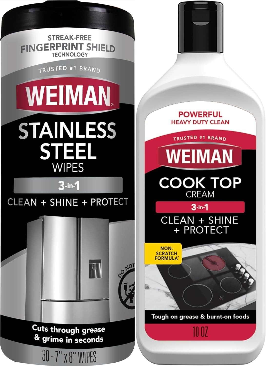 Powerful Kitchen Cleaning Kit – No Rinse Stainless Steel Wipes & Polish Included