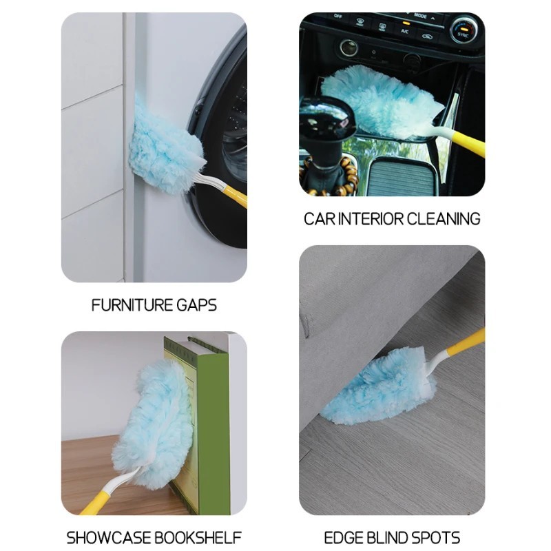 30 pcs Duster Refills Disposable Duster Refills Compatible for Swiffer (Blue)