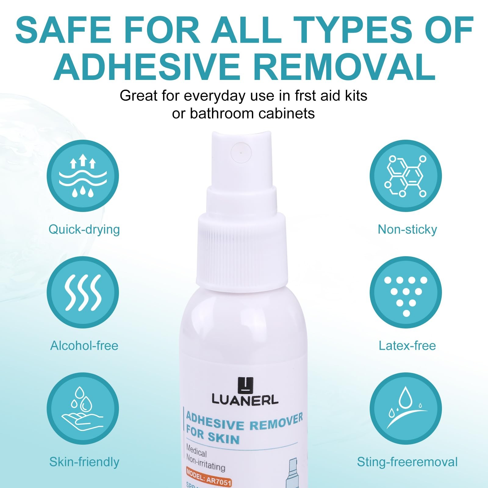 Adhesive Remover for Skin Spray Bandage & Surface & ostomy Supplies No