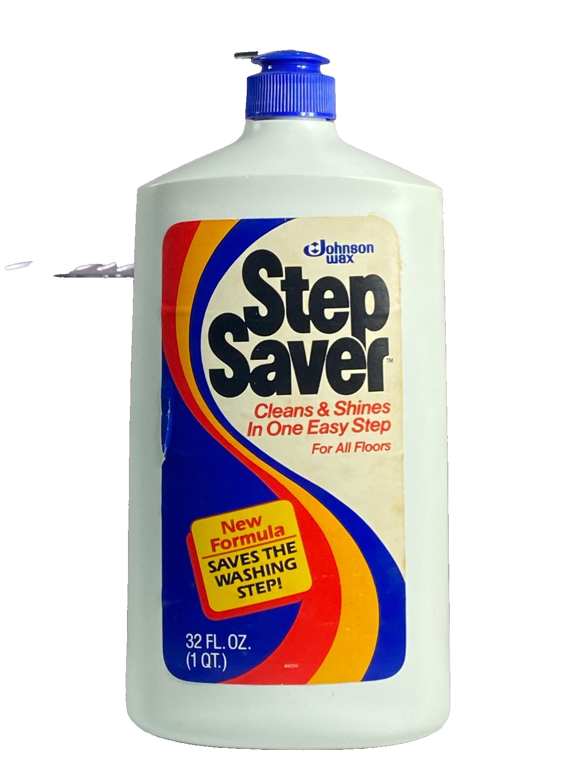 Johnson Wax Step Saver Clean Shine Floor Care 1983 FULL New 32 oz movie Prop
