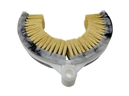 Curved Wash Brush for Exhaust Stack Pipes with Natural Tampico Fiber, 8-10