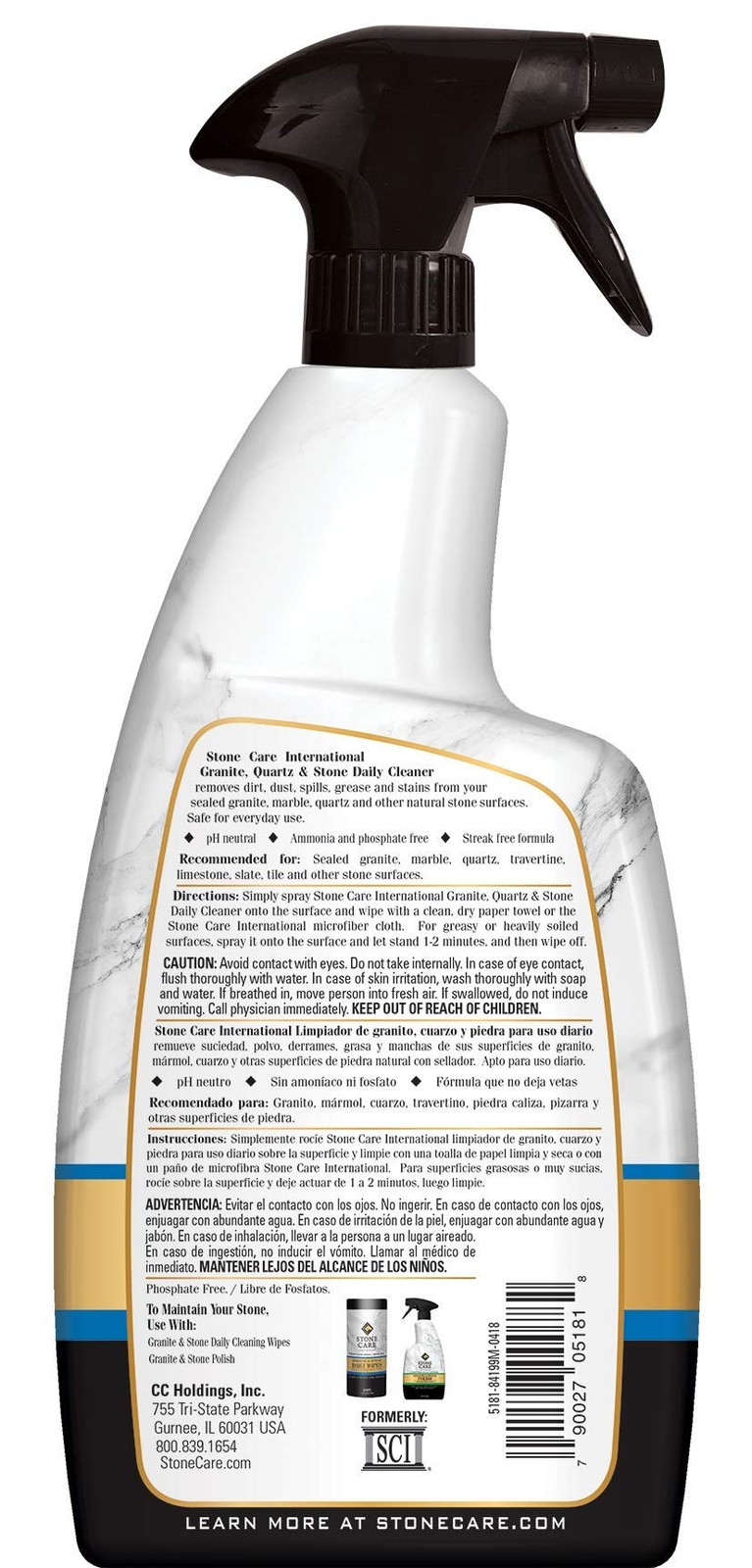 Granite Cleaner 32 Fl Oz 2 Pack Stone Care Marble Quartz