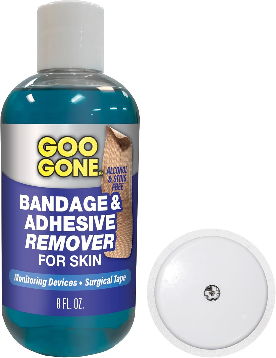 Goo Gone Bandage Adhesive Remover For Skin – 8 Ounce