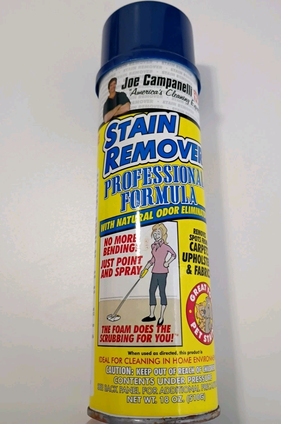 ORIGINAL CAMPANELLI Stain Remover Professional Formula Pet Stain Odor 18 oz NEW