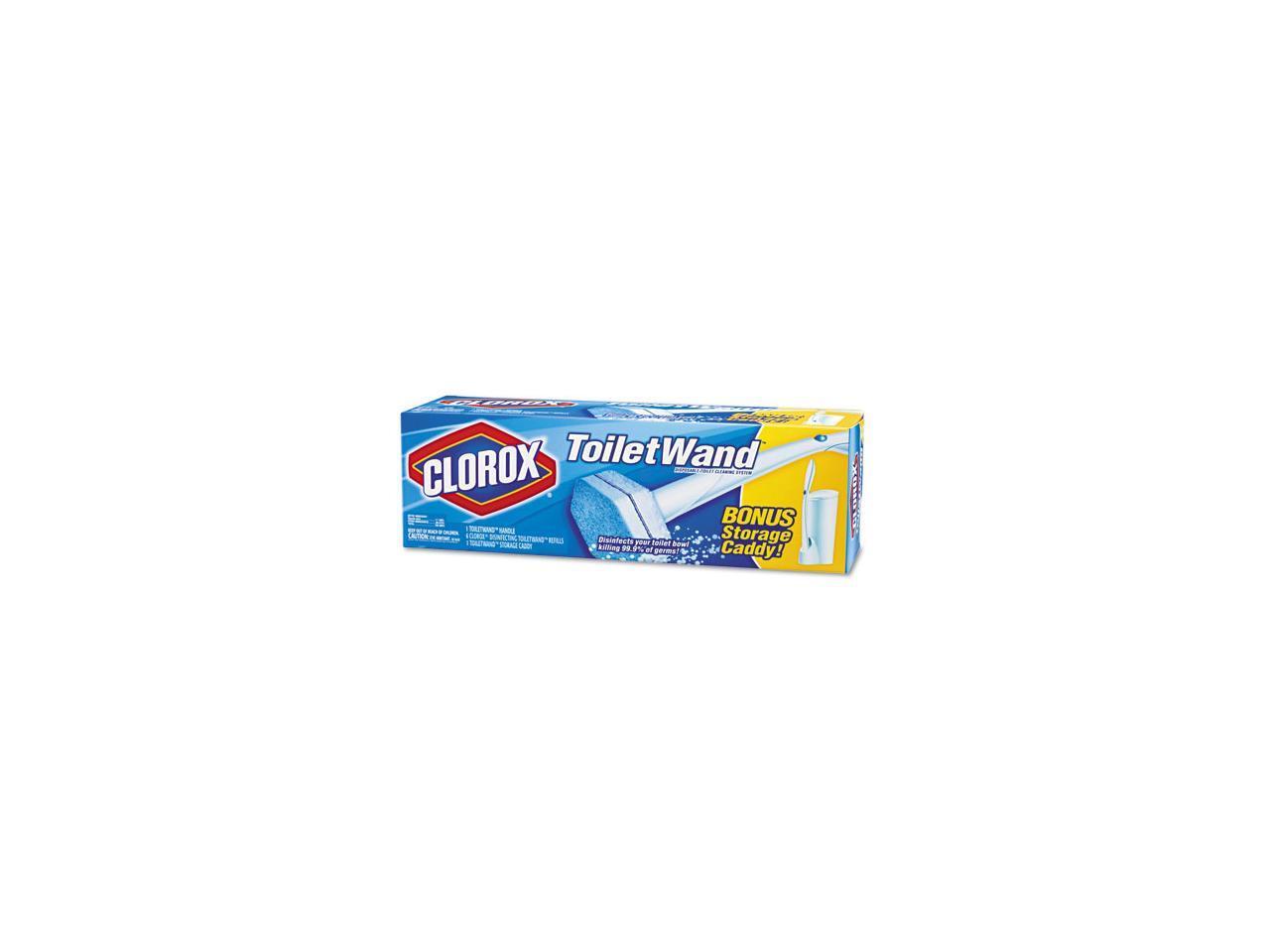 Clorox 03191 Toilet Wand Kit w/Caddy & 6 Refill Heads