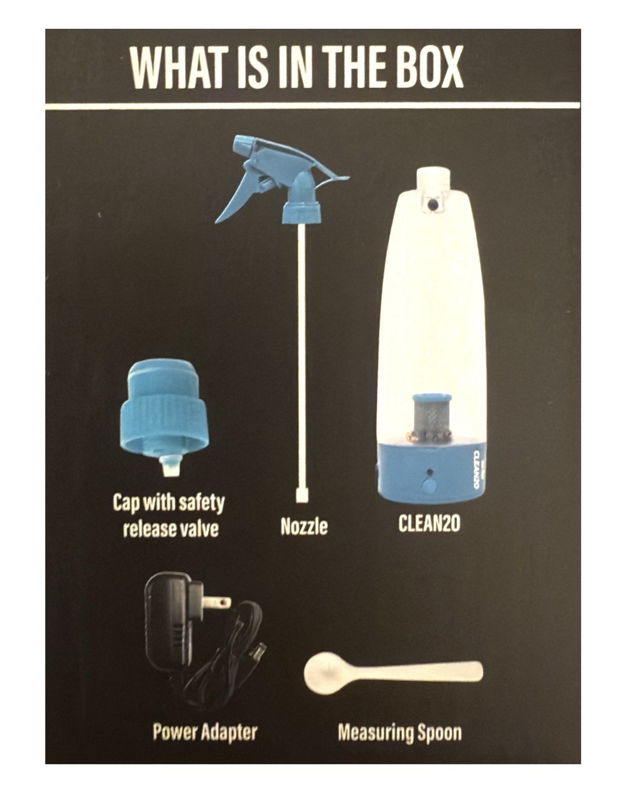 Multi-Purpose Natural Cleaner Kit w Adapter Prepper Supply Uses Salt & Water Eco