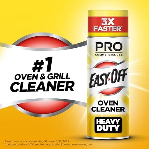 Heavy Duty Oven and Grill Cleaner 24 Ounce Lemon Scent Spray Removes Burnt
