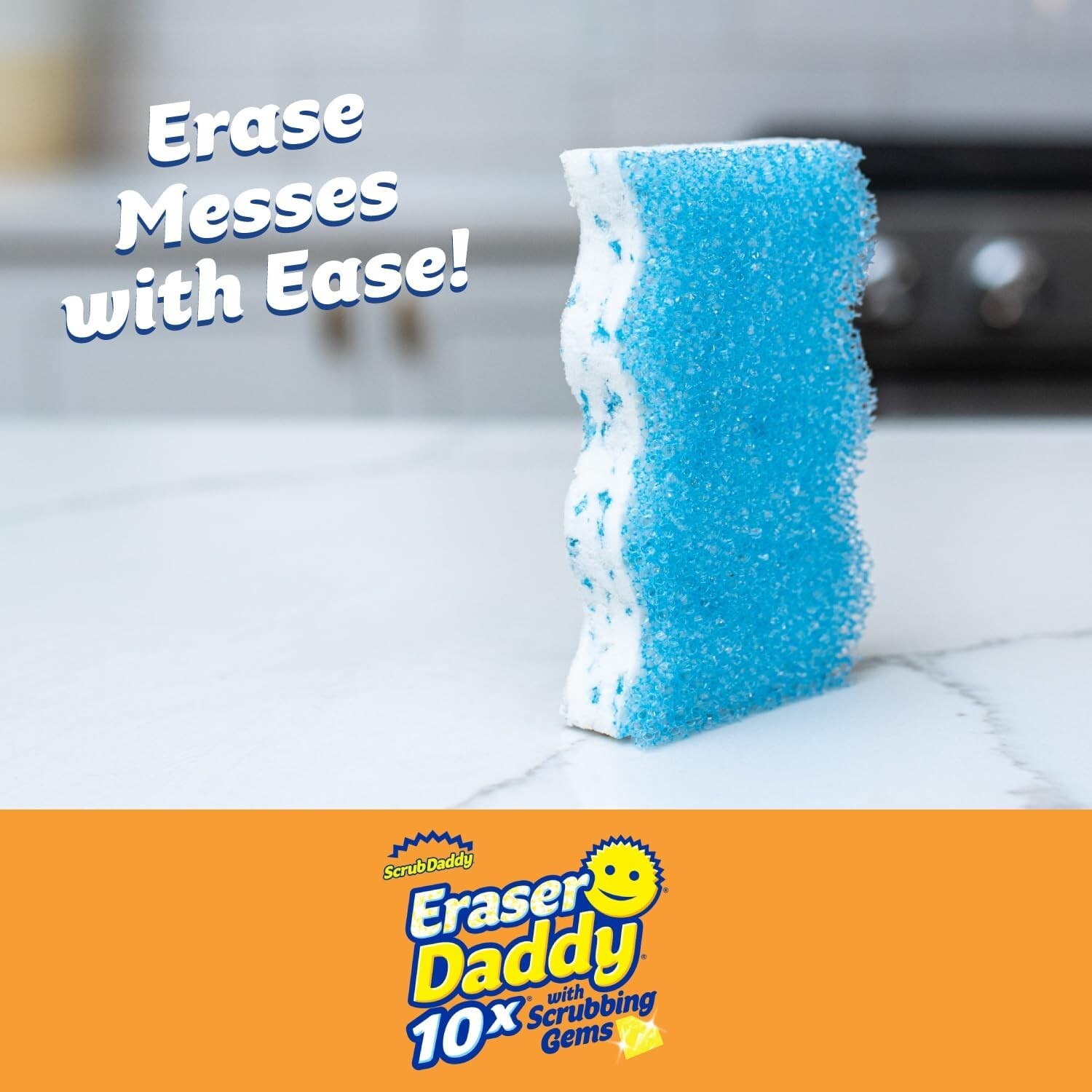 Versatile Melamine Eraser Sponges – Scratch-Free 2ct for Multi-Surface Use