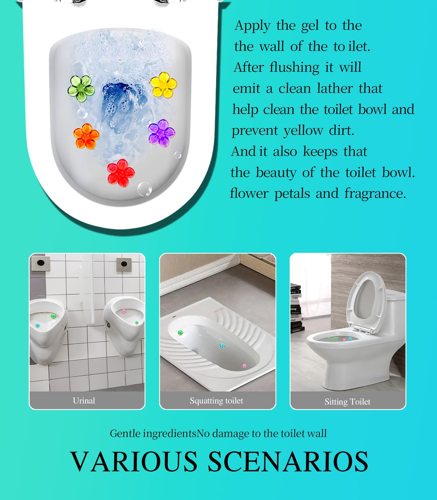 Bowl Cleaner Stamp Kit, 117 Count, 9 Scents,bathroom Freshener (9)