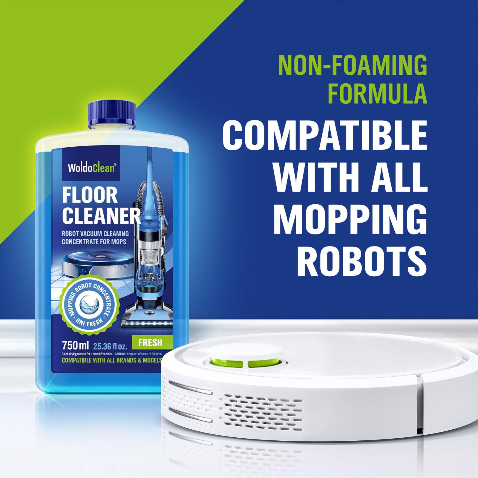 Floor Cleaner Solution for Robot Mops 25.36 fl.oz – Concentrate Makes 40 Gall…