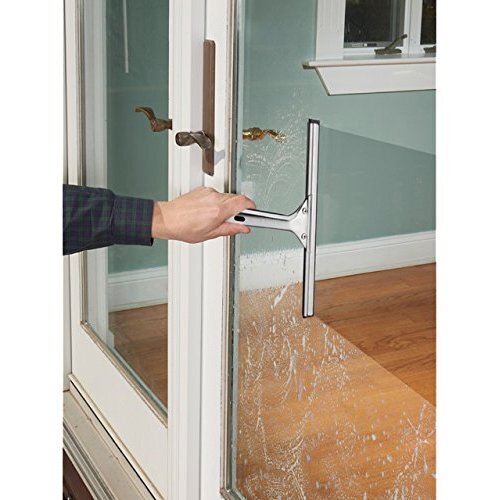 Unger 16 Inch Stainless Steel Window Squeegee Professional Streak Free Cleaner