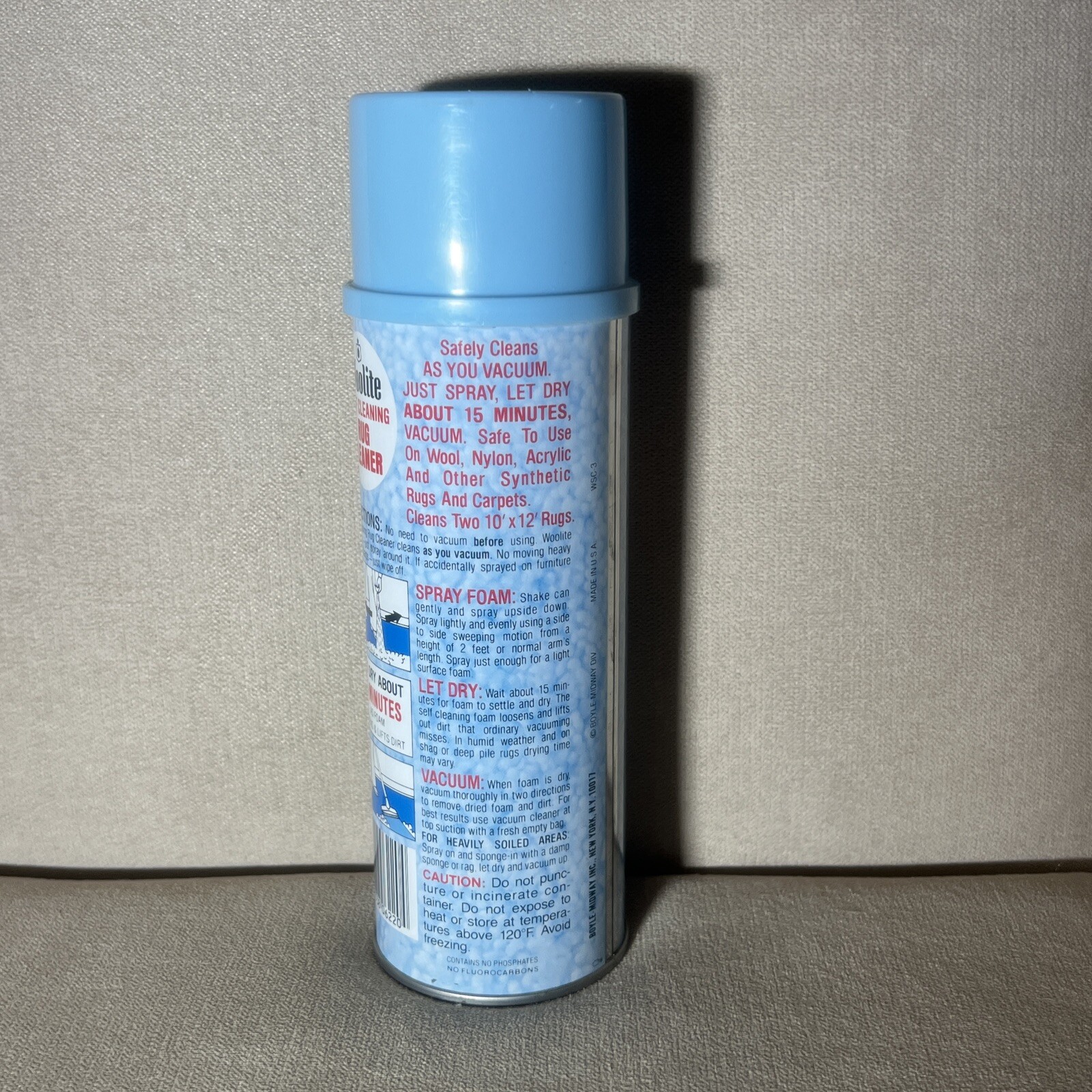Vintage New Woolite Self Cleaning Rug Cleaner Carpet Care 22 oz Made in USA