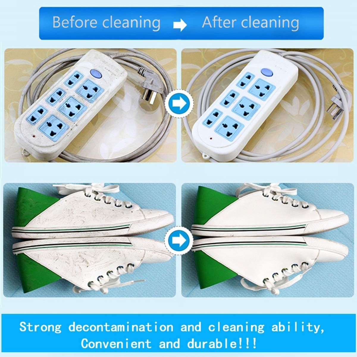 Multi-Functional 100 Pack Melamine Magic Sponges – Powerful Household Cleaners