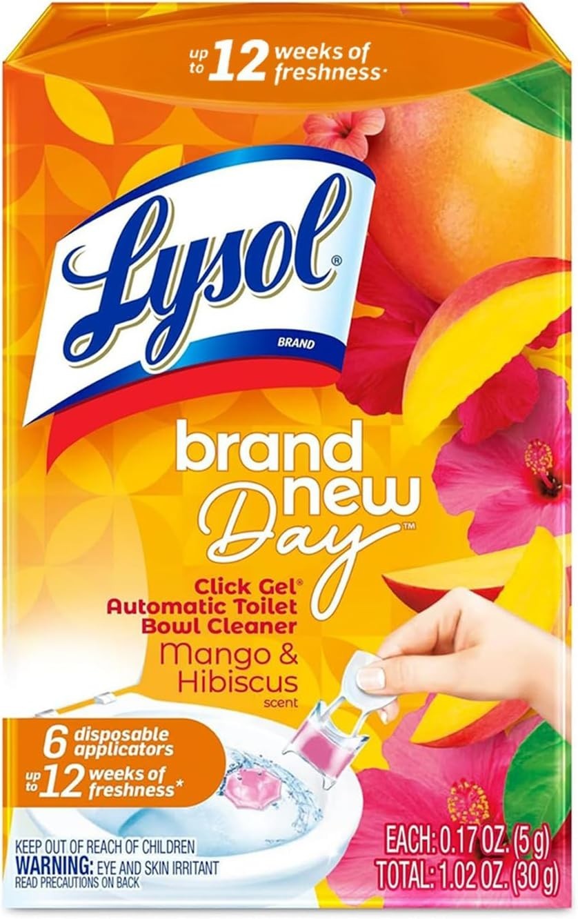 Lysol Click Gel Automatic Toilet Bowl Cleaner, Toilet Gel Stamp, Toilet Freshene