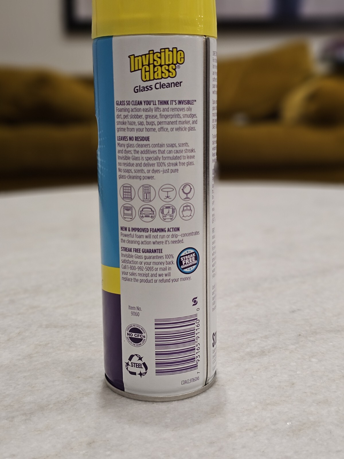 Stoner EZ Grip Invisible Glass Aerosol Spray Glass Cleaner 19 Oz.