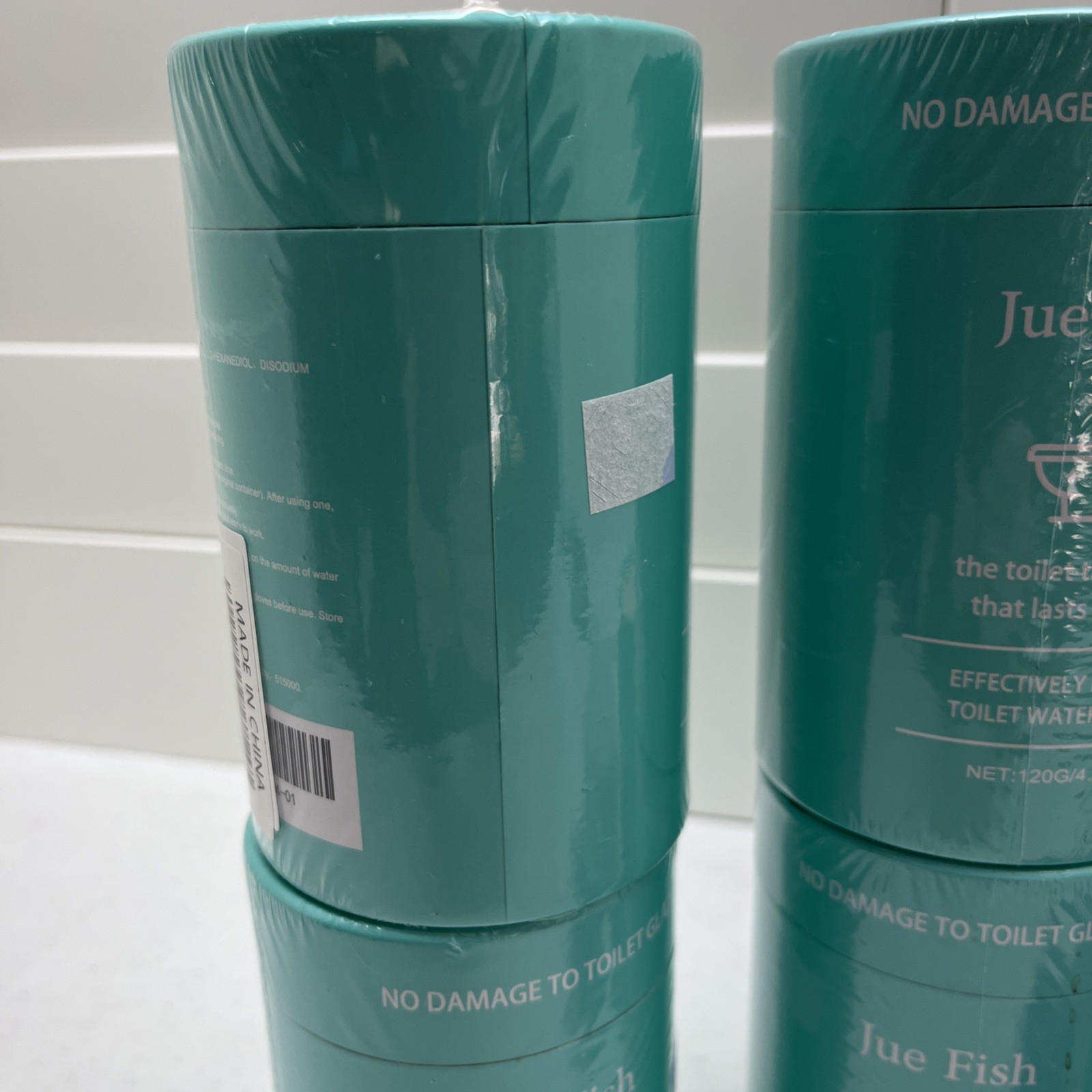 New Jue Fish Pro Toilet Bowl Cleaner 120g/4.23 oz Deep Clean Solution Lot of 5