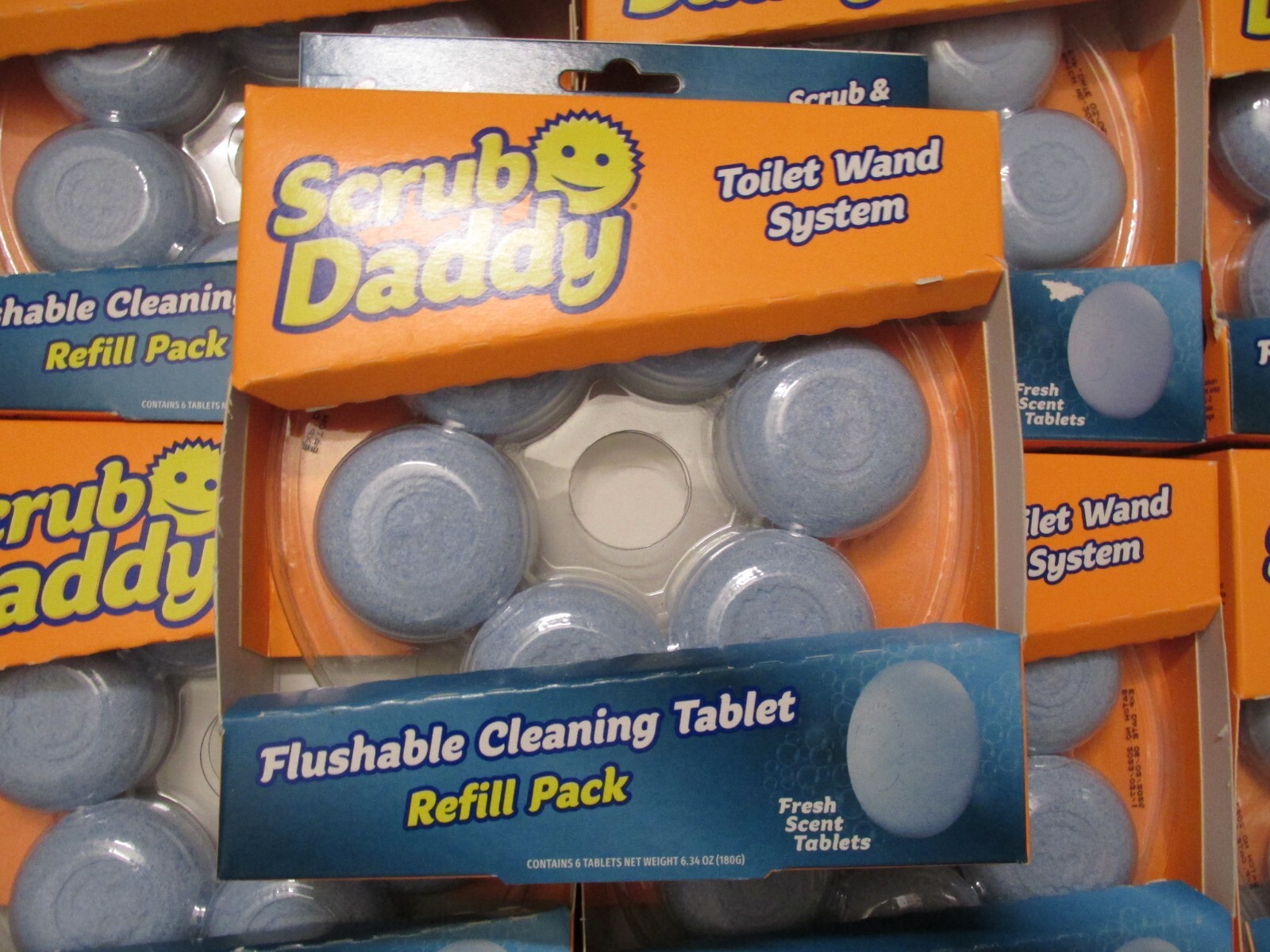 (7) Scrub Daddy Toilet Wand Flushable Cleaning Tablet Refill 6-Packs Fresh Scent