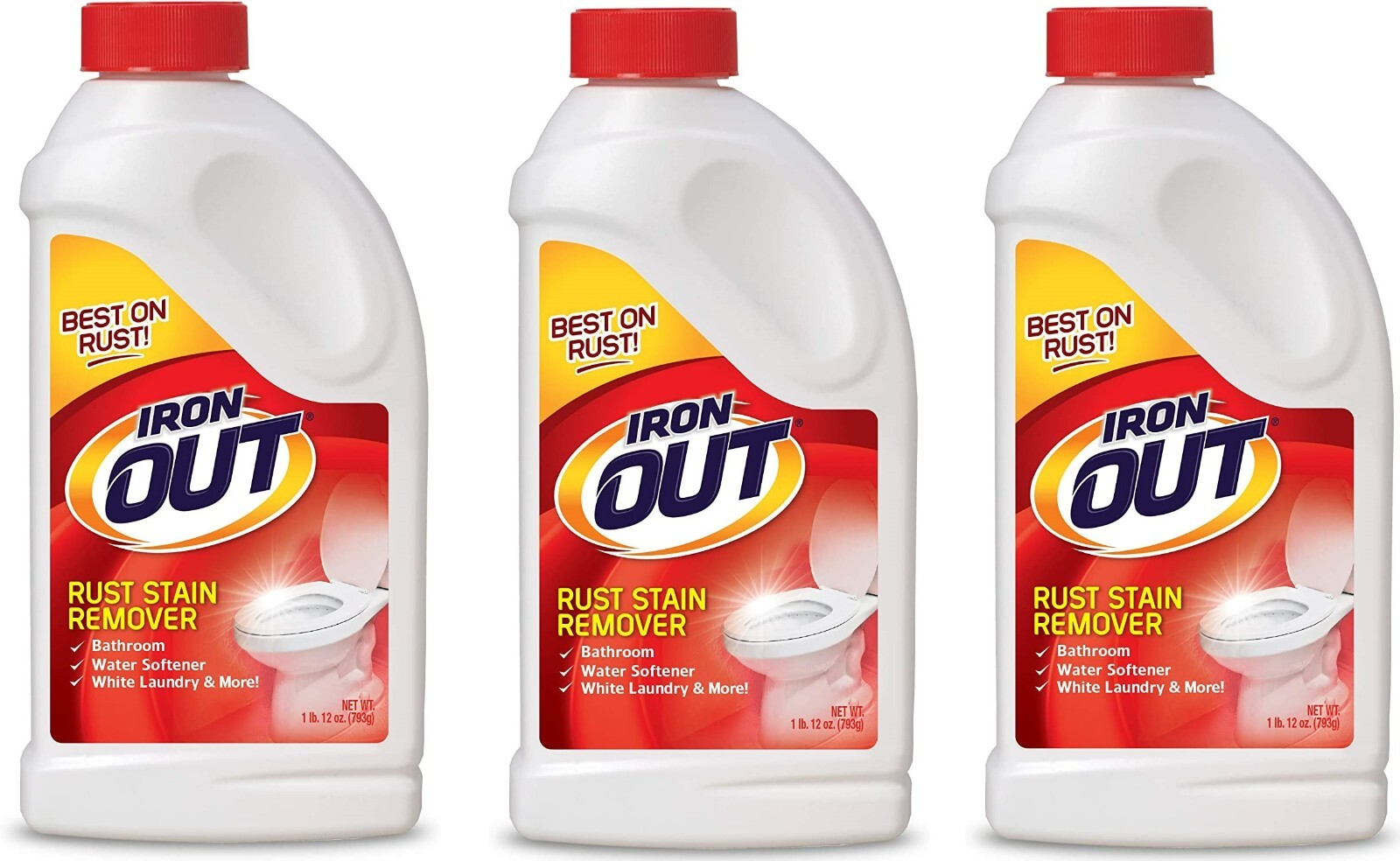 Iron Out 1.75 Lb Rust Stain Remover Powder – Quantity 3