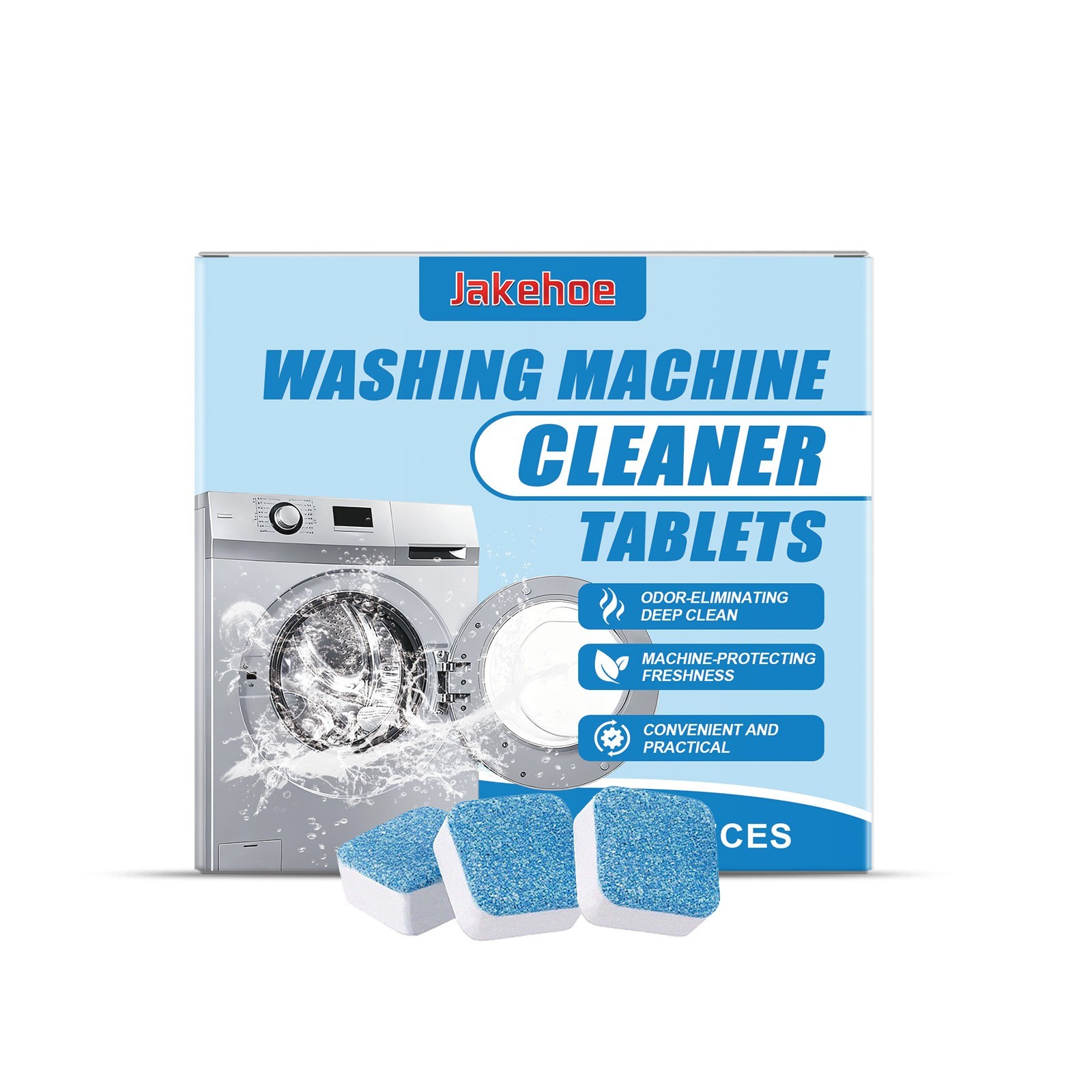 Washing Machine Cleaner, Deodorizer & Descaler 12/24/36-Pack – 1 Year Supply