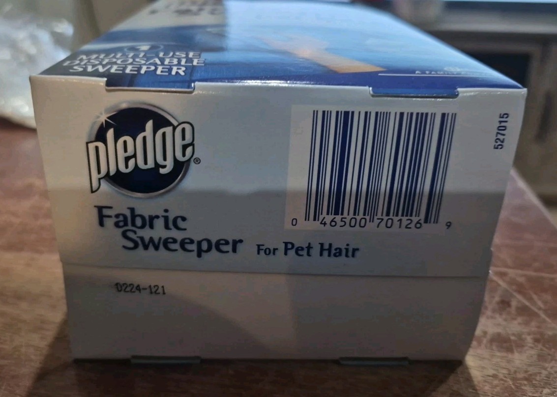 Pledge Fabric Sweeper for Pet Hair Multi-Use Disposable NEW NIB