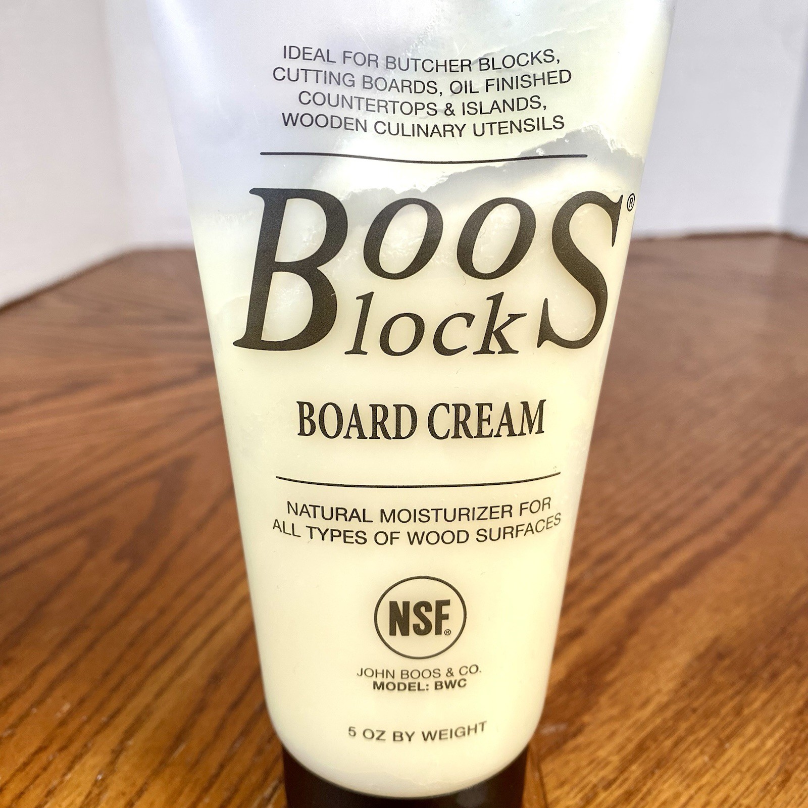 Lot of 2 ~John Boos 5 oz Boos Block Board Cream for Wood Kitchen Cutting Boards