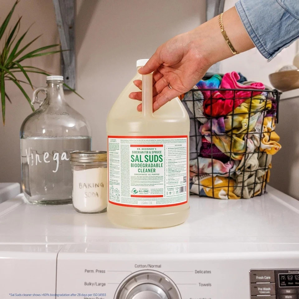 Dr. Bronner’s Sal Suds Concentrated Cleaner Siberian Fir Spruce 1 Gallon 128oz