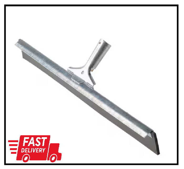 24 In. Straight Steel Floor Squeegee | Ettore Industrial Neoprene Galvanized