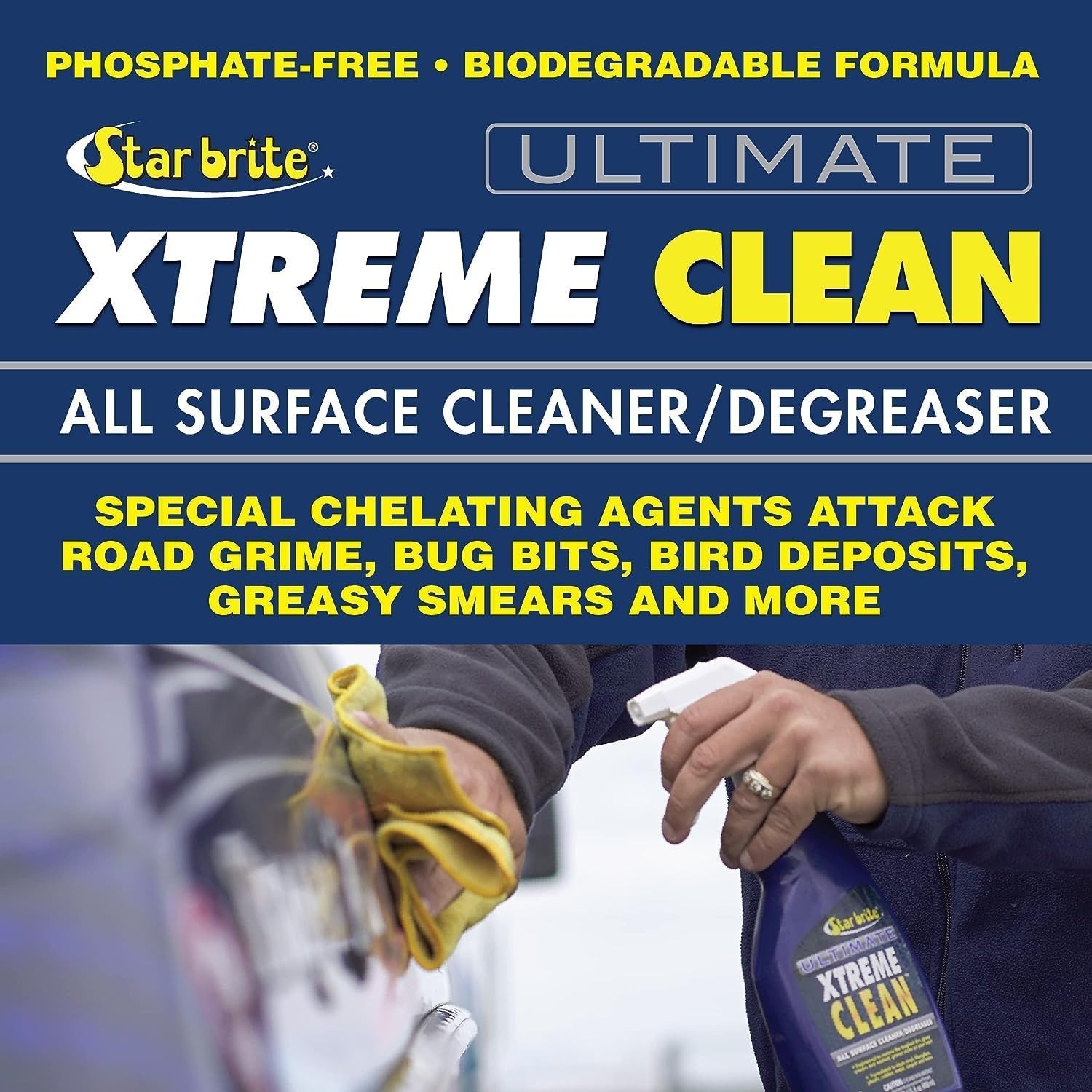 All-Surface Cleaner Degreaser 22 Oz Spray for Boats Metal Fiberglass Plastic